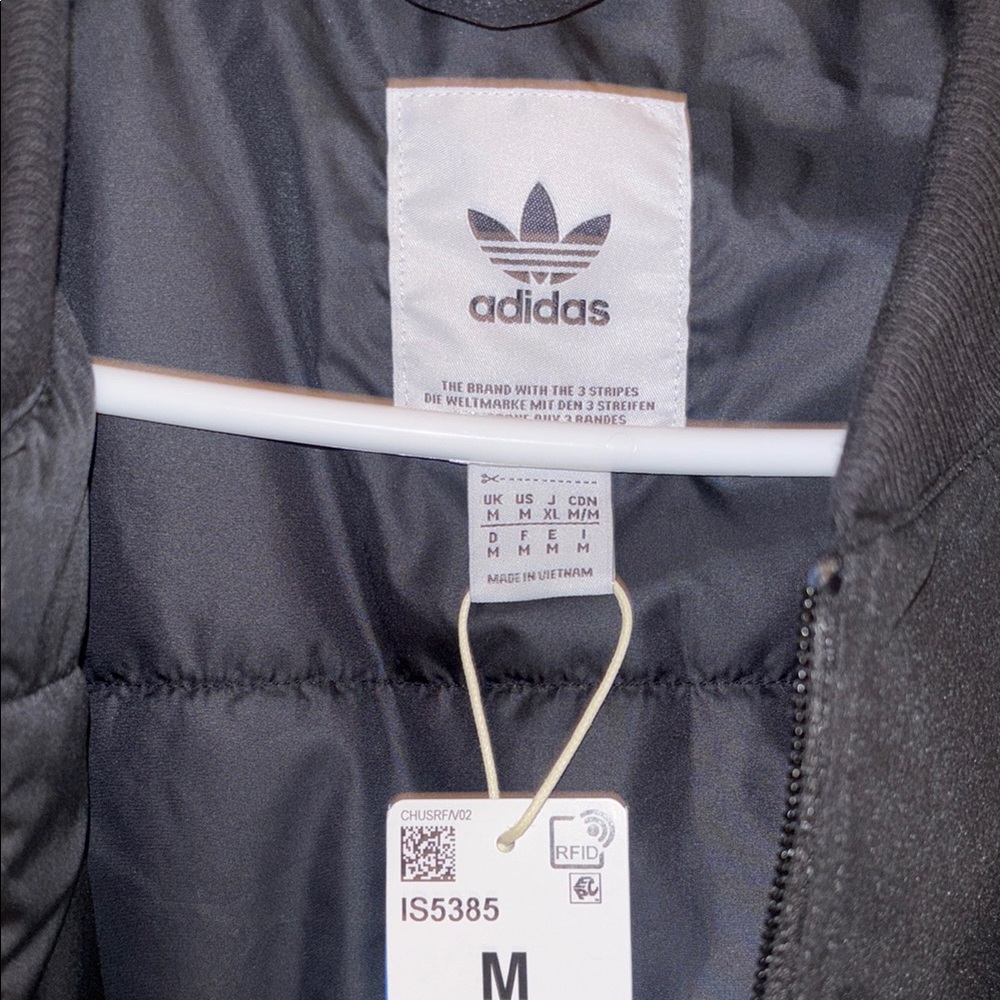 Adidas Men's Black Bomber Jacket - Picture 5 of 7